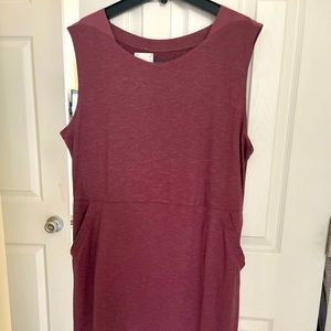 Purple Sleeveless Casual Dress